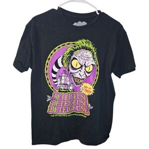 Beetlejuice Black Short Sleeve Tee Betelgeuse Adult Size Medium